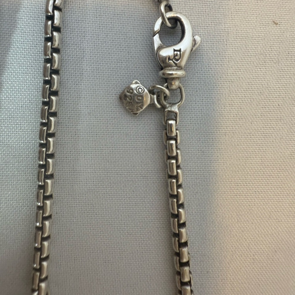 David Yurman Sterling Silver Necklace 46” - Picture 4 of 7